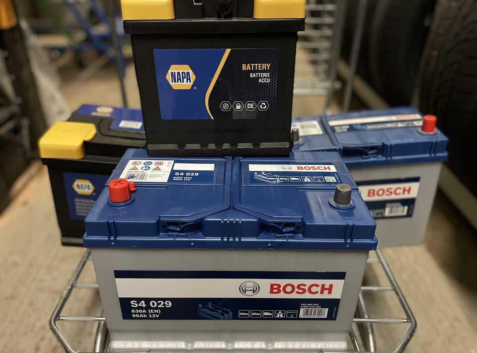 Bosch and NAPA batteries